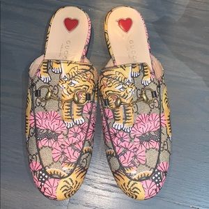 Gucci Princetown mules in bengal print 37 1/2